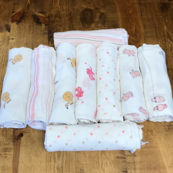 aden + anais Other - aden + anais HUGE Lot of 9 Swaddle Blankets